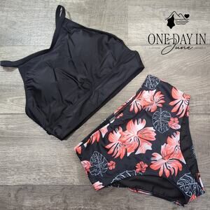 Aleumdr High Neck Bikini Swimsuit Size M